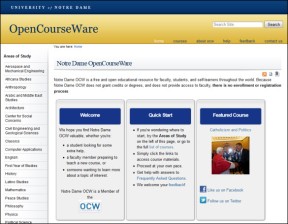 ND OCW Homepage